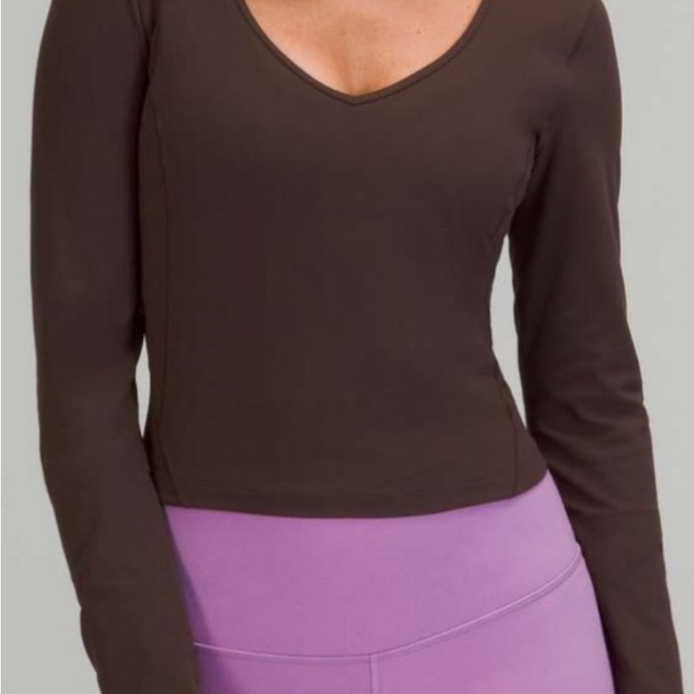 Lululemon Align Long Sleeve Top French Press Size 8